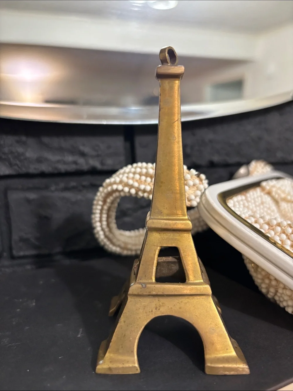 Brass Eiffel Tower made in India. Paris Decor or ornament Restoration Hardware